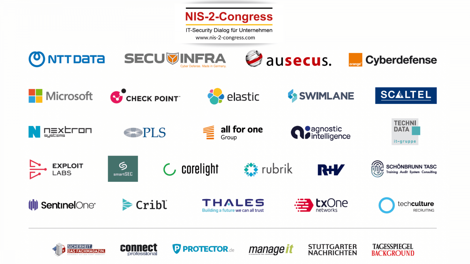 NIS-2-Congress Partner und Aussteller